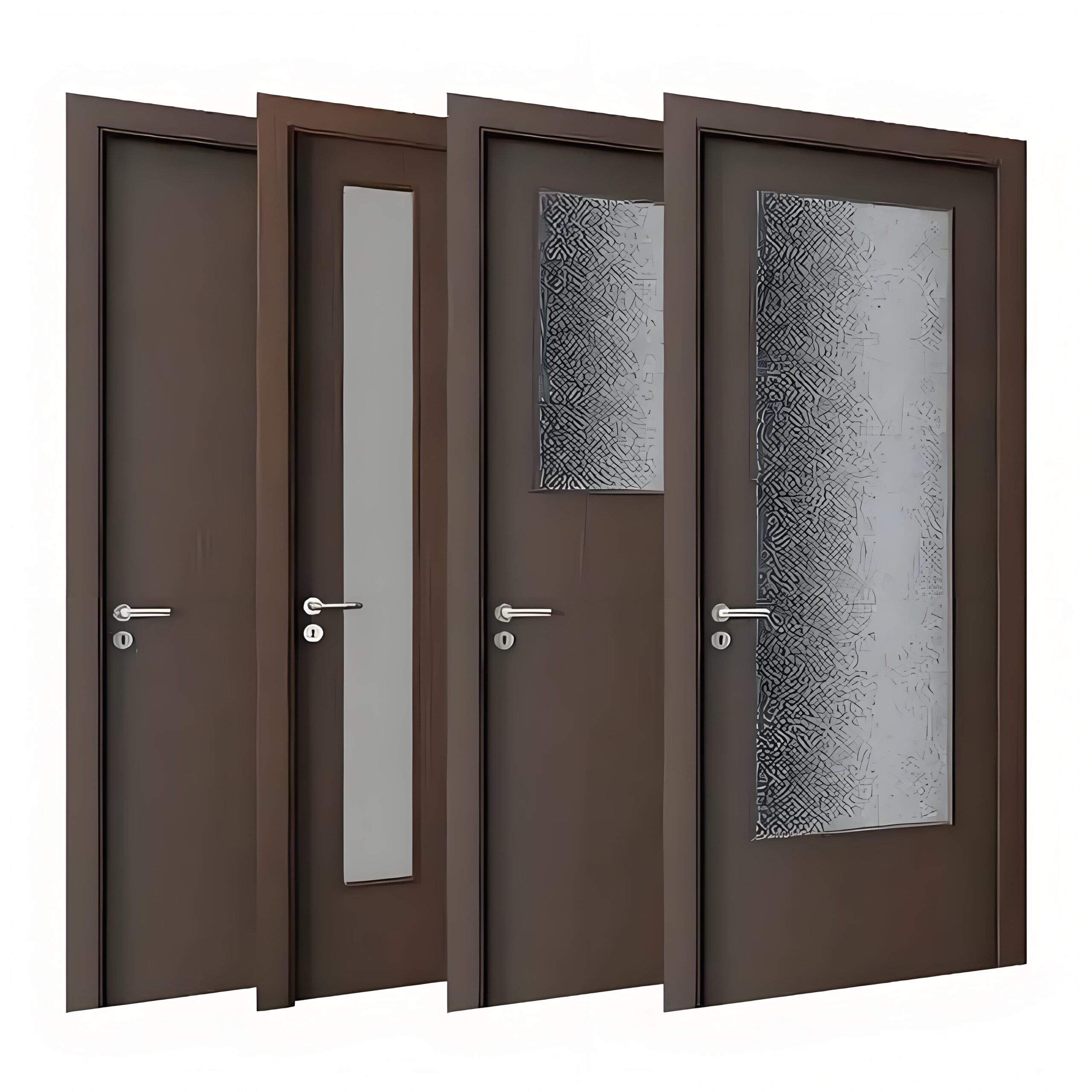 Wood Glass Door